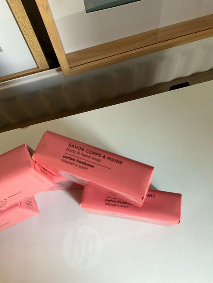 Lot de 5 savons solide Avril framboise (2 lots disponibles) - photo numéro 5