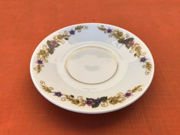 5 Tasses / Soucoupes à café Limoges Porcelaine BM Porcelaine Française - photo numéro 5
