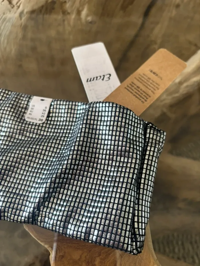 Haut de maillot de bain Etam argenté bandeau - photo numéro 4