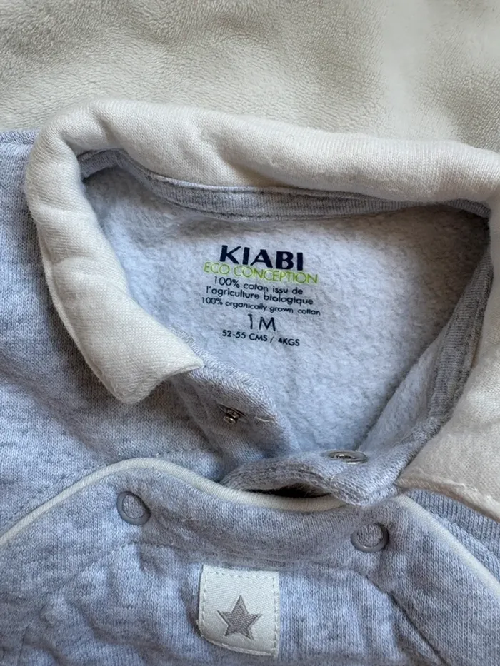 Pyjama velours gris Kiabi - photo numéro 2