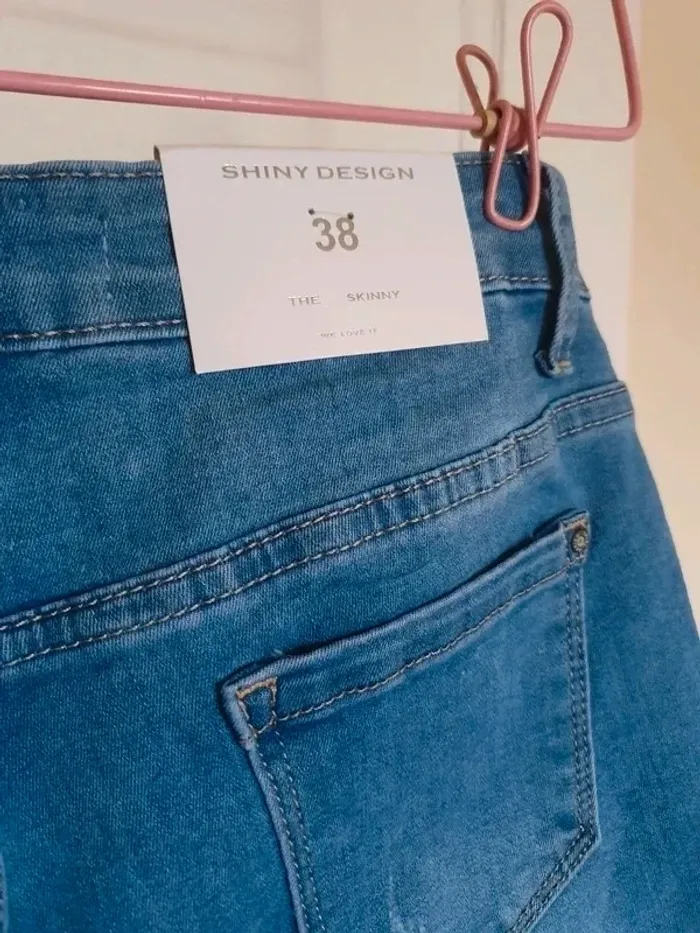 Été Short jeans 38/M neuf avec étiquette - photo numéro 3