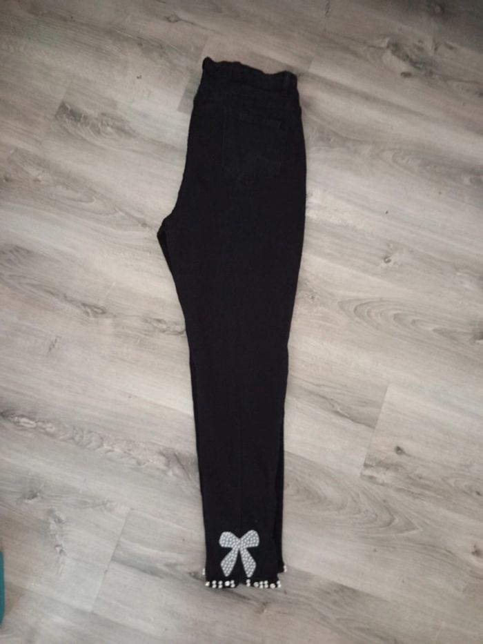 Jeans avec noeud et strass taille XL