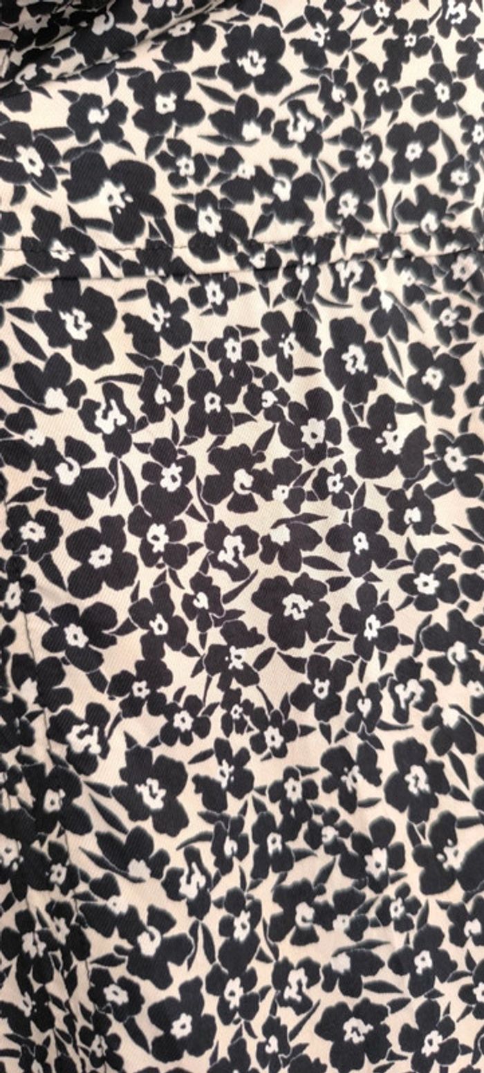 Chemisier fleurs noir & blanc - photo numéro 2