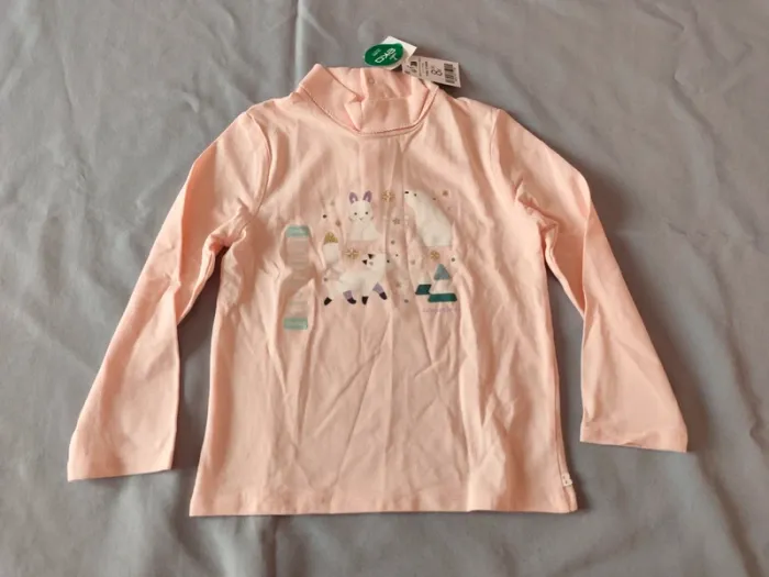 T-shirt rose pâle