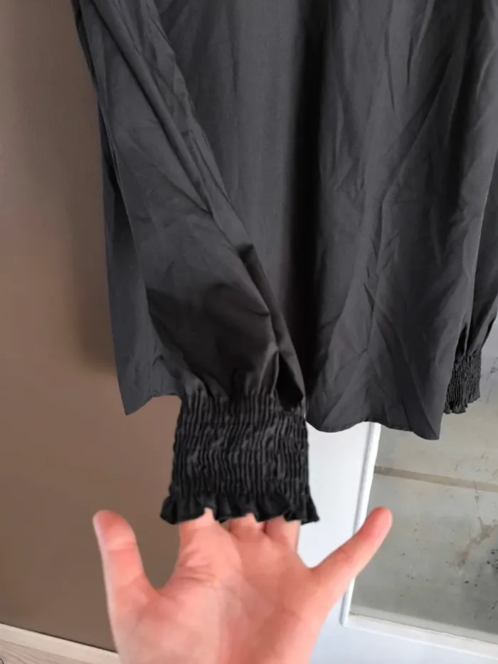 Chemise ouverte noire femme XL - photo numéro 12