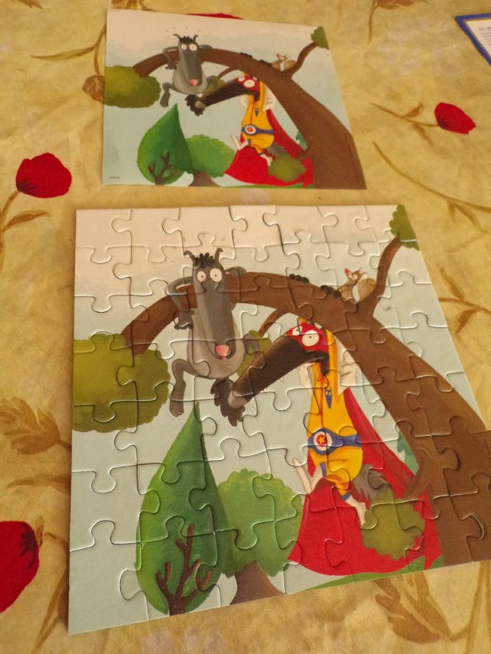 Puzzle Loup Ravensburg 3x49 Auzou 5+ complet - photo numéro 2