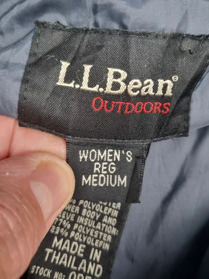 Doudoune L.L. Bean bleu et noir – Taille M Femme - photo numéro 6