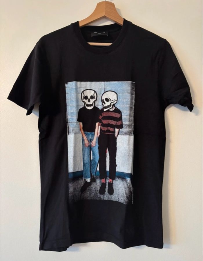 T-shirt The Kooples Paris - XS - Noir imprimé skull