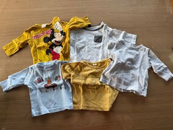 Lot de 5 t-shirts manches longues 