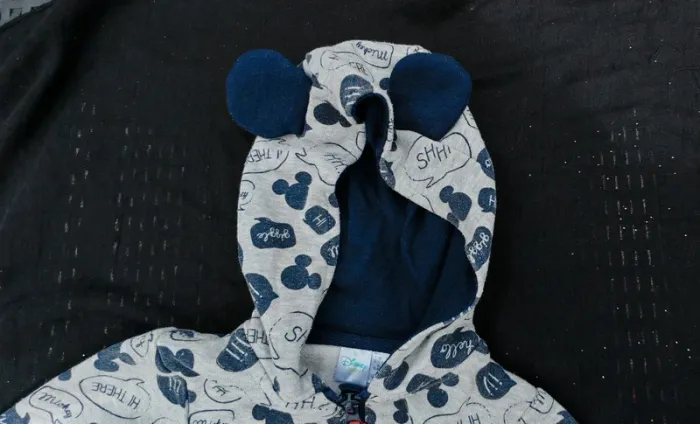 Combinaison Mickey Mouse à capuche garçon 12-18 mois - photo numéro 4