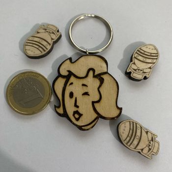 Porte clés vault girl fallout