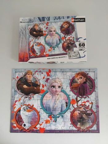 🧩 PUZZLE Reine des Neiges FROZEN 60 Pièces Complet