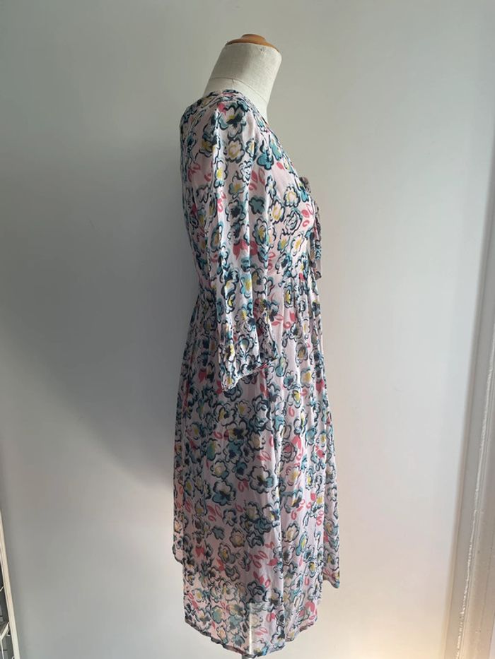 Robe rose Caroll à imprimé floral - photo numéro 3