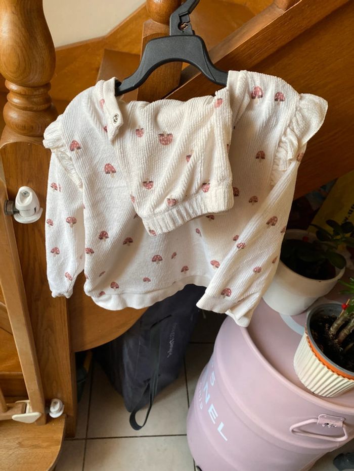 Pyjama velours champignons 24m Kiabi - photo numéro 2