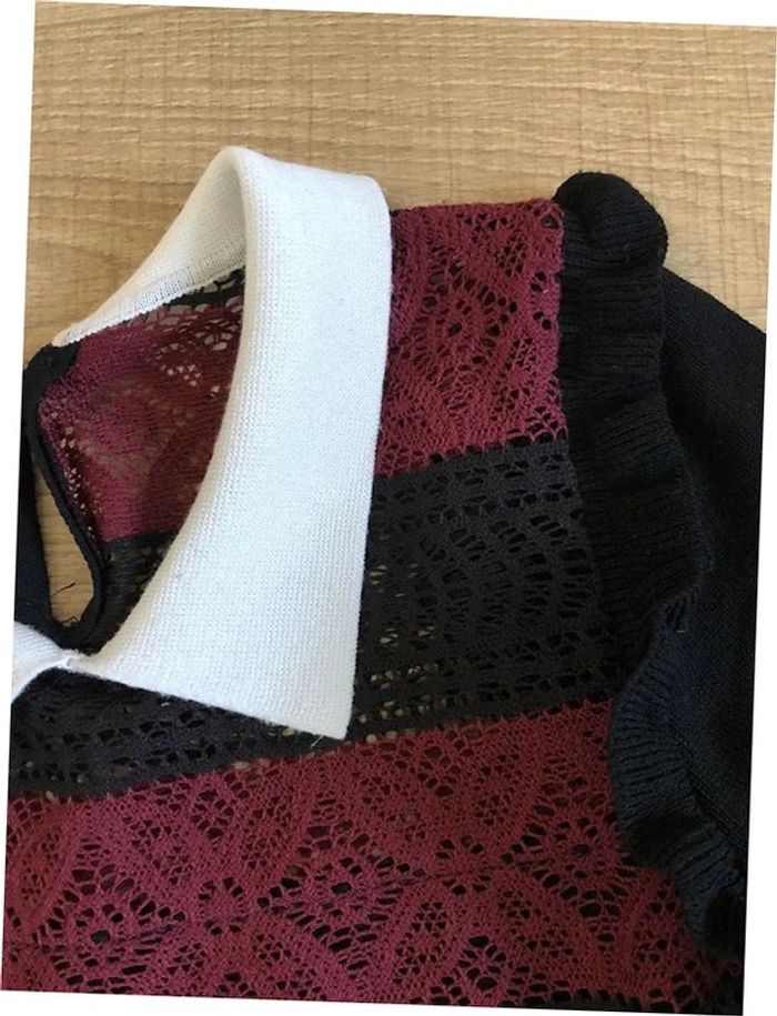 Robe tricot neuve à manches longues Morgan taille XS (taille petit) - photo numéro 3