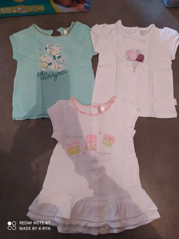 Lot 3 tee-shirts 12 mois