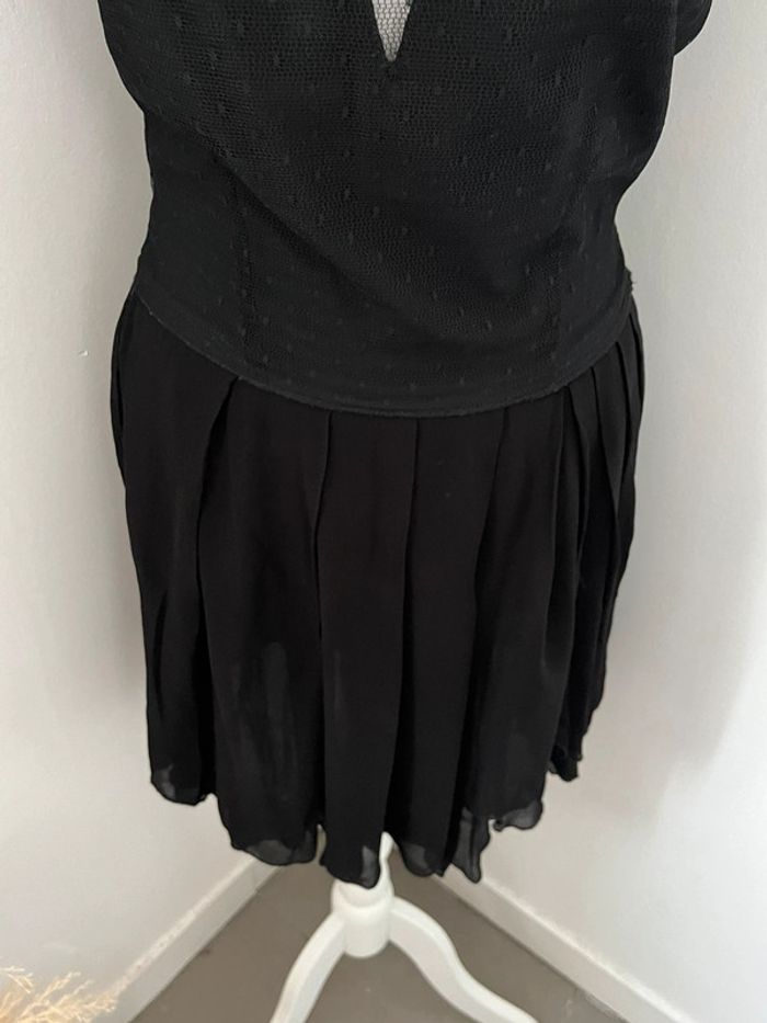 Robe cintrée noire et dentelle Maje M - photo numéro 3