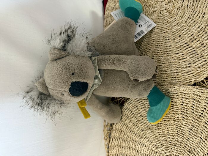 Peluche Gabin koala MOULIN ROTY Les Roty moulin Bazar gris bleu - photo numéro 3