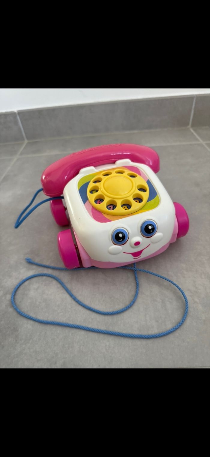 Téléphone avec fil à tirer - photo numéro 4