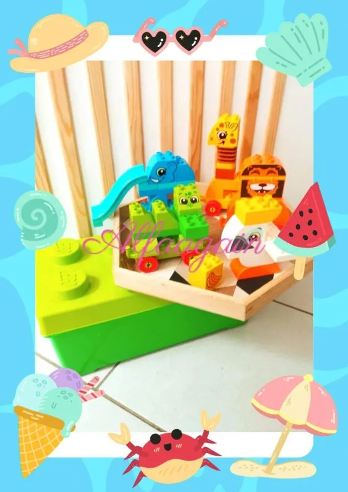 Coffret train des animaux lego