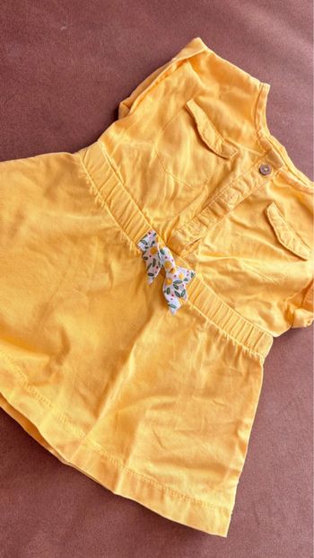 Robe jaune citron obaibi