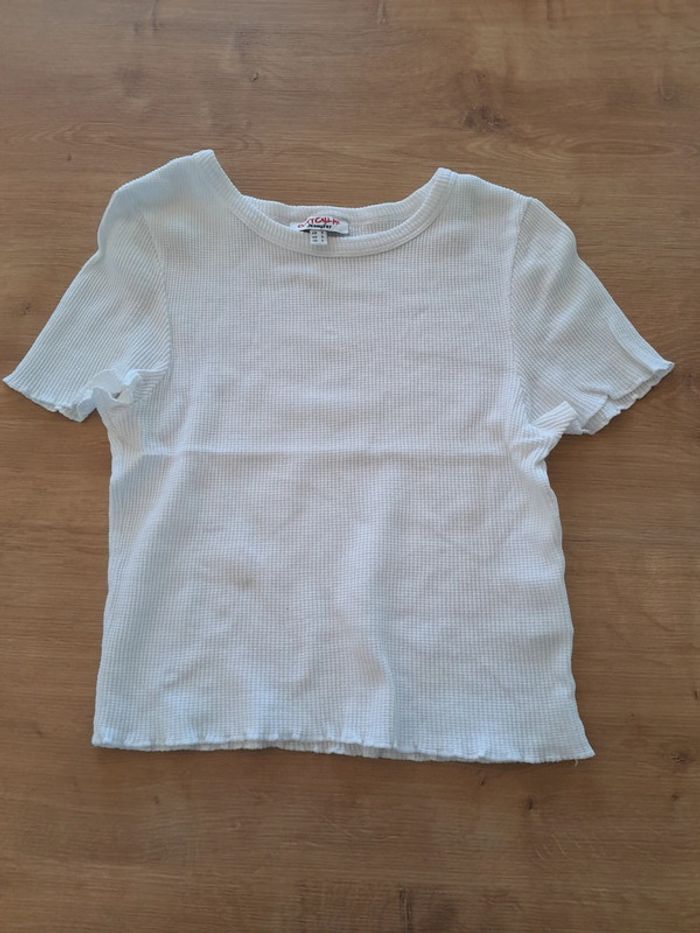 Crop top blanc S