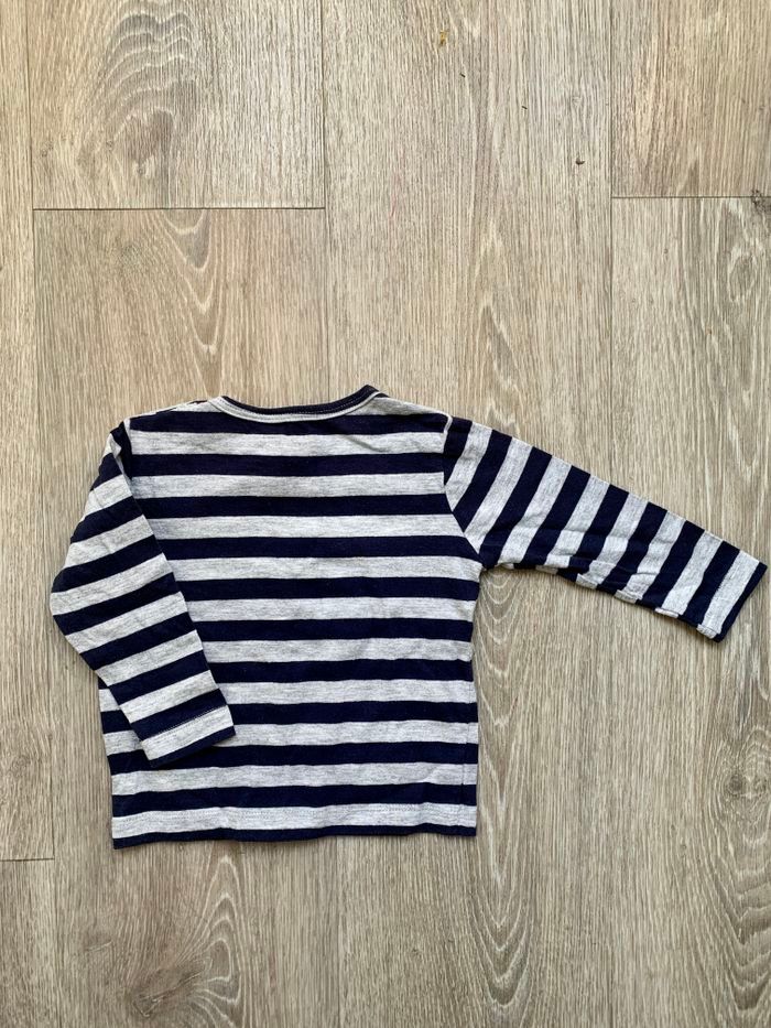 T shirt bout’ chou coton bio 9 mois - photo numéro 2