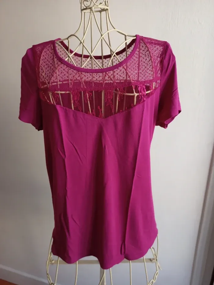 Tee shirt plumetis S kiabi - photo numéro 2
