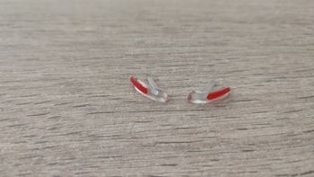 Lot x2 clignotant avant pièce détachée miniature Bburago Burago Chevrolet Corvette C5 1997 coupé 1/1