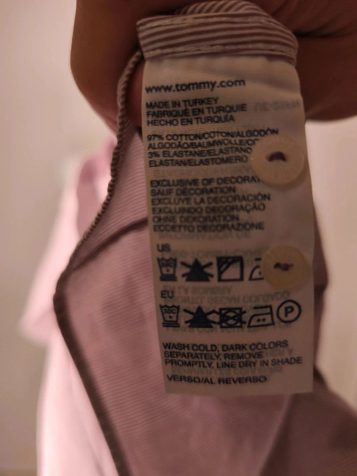 Chemise Tommy Hilfiger Femme Taille 6 Violet rayé - photo numéro 9