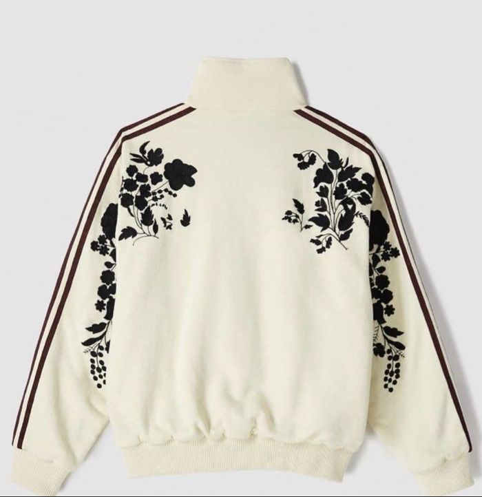 Adidas Originals x ASOS - Veste de survêtement à fleurs brodées - Babeurre - photo numéro 2