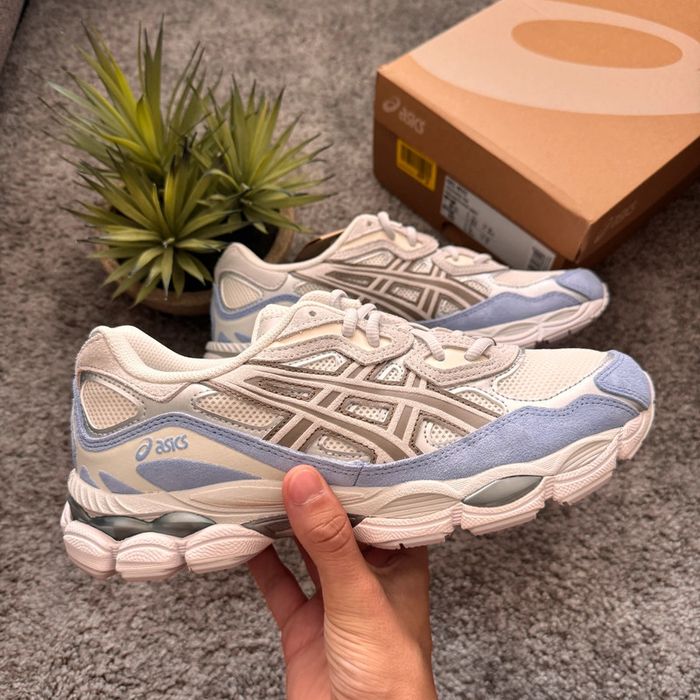 Asics Gel NYC Cream Cloud Grey Blue - photo numéro 2
