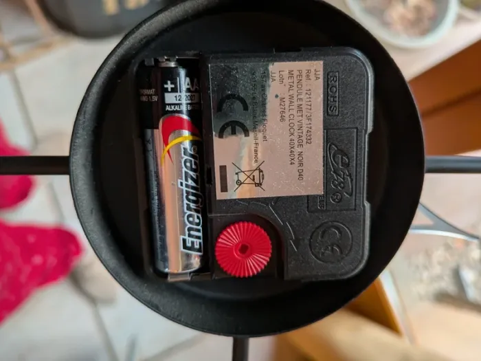 Horloge industriel metal