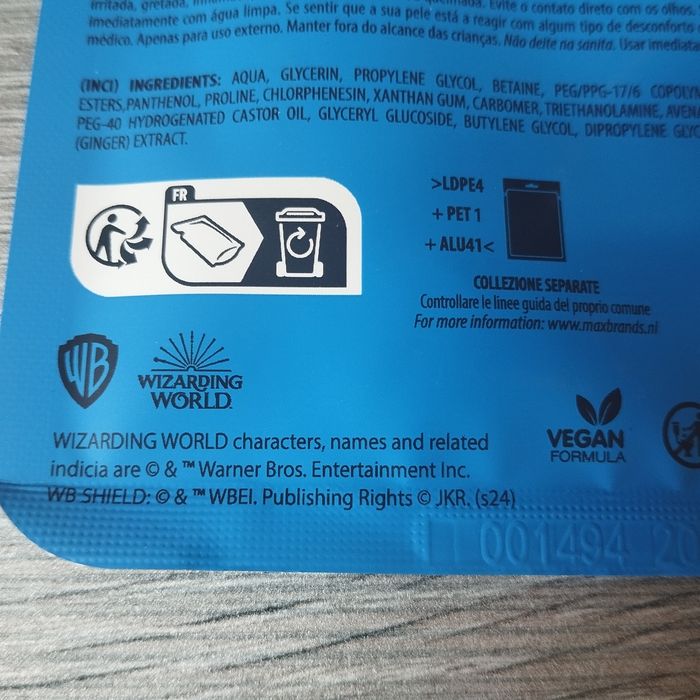 HARRY POTTER - Masque de soin pour le visage 20ml (Harry Limited Edition) - photo numéro 5