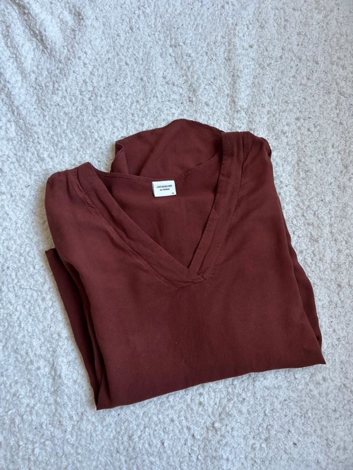 Blouse col V