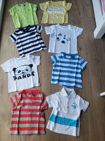 Lot maillots manches courtes 03 mois