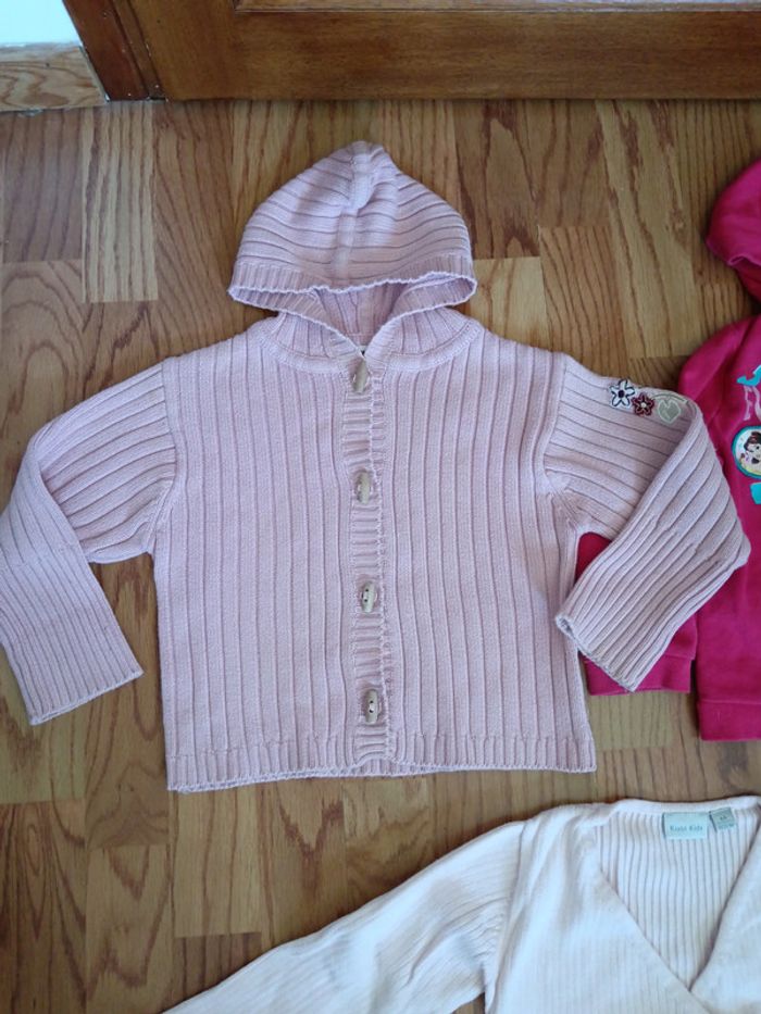 Lot 4 ans printemps été gilet, sweat et pull coton Disney etc - photo numéro 2