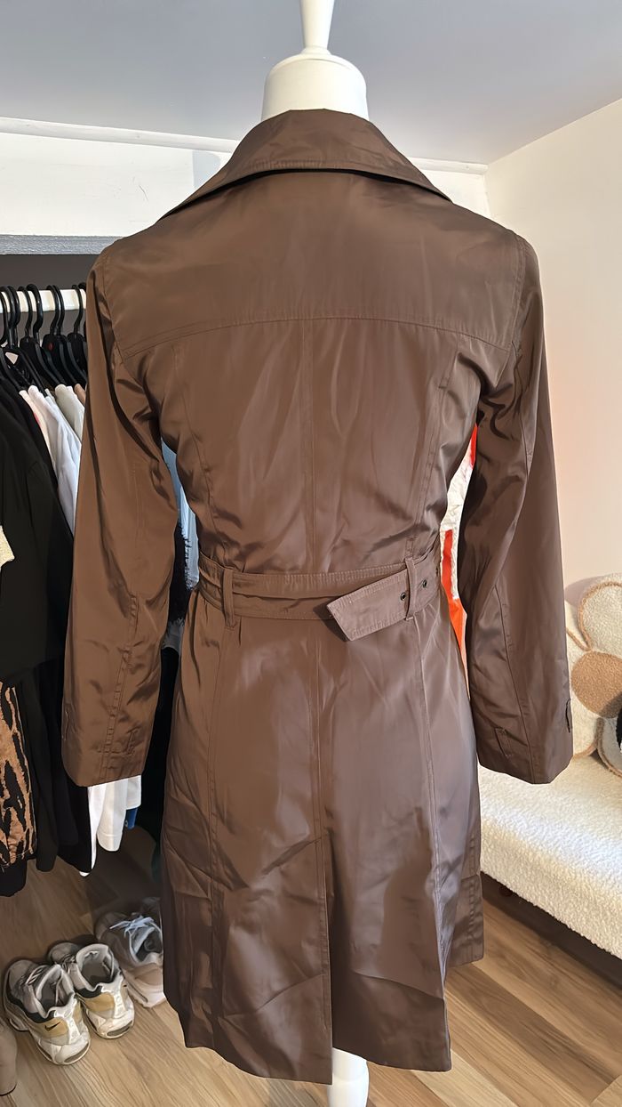 Trench marron ceinturé Yumi Mazao T36 - photo numéro 3