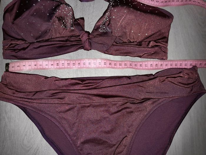 Maillot de bain prune triangle - photo numéro 5