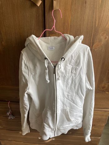 Veste blanche doublé polaire