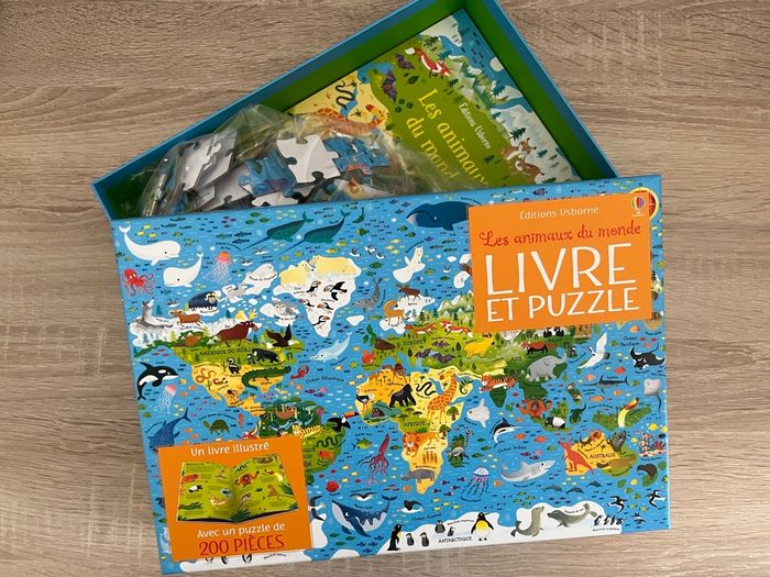 Puzzles animaux du monde 200p