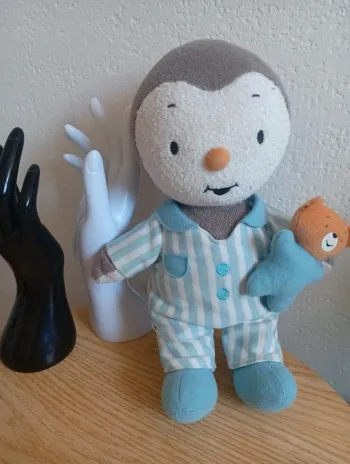 Peluche T'choupi satisfaisante phosphorescente 27cm