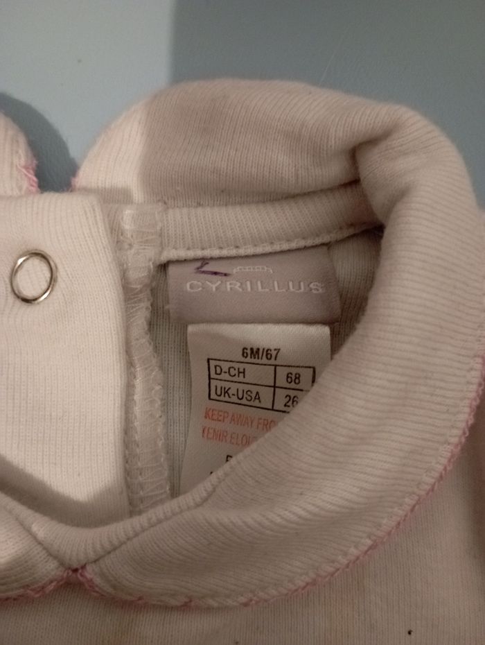 Ensemble robe et bodies Cyrillus 6 mois - photo numéro 5