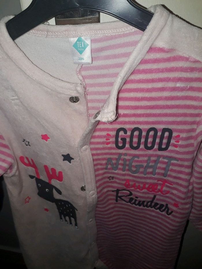 Pyjama fille Tex Baby 18 mois - photo numéro 2