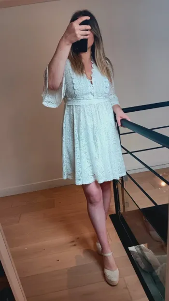 Robe dentelle blanche