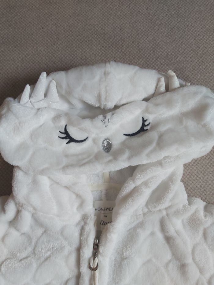 Combi pyjama blanc lait thème la Chouette T.M - Etam - photo numéro 3