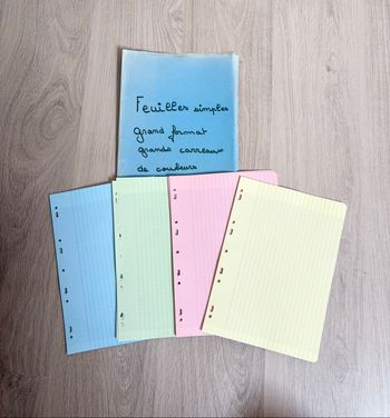 Lot 107 feuilles simples