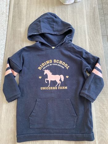 Pull / Sweat à capuche bleu marine verbaudet 5 ans