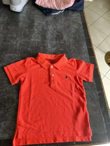 Polo orange fluo 3 ans gap