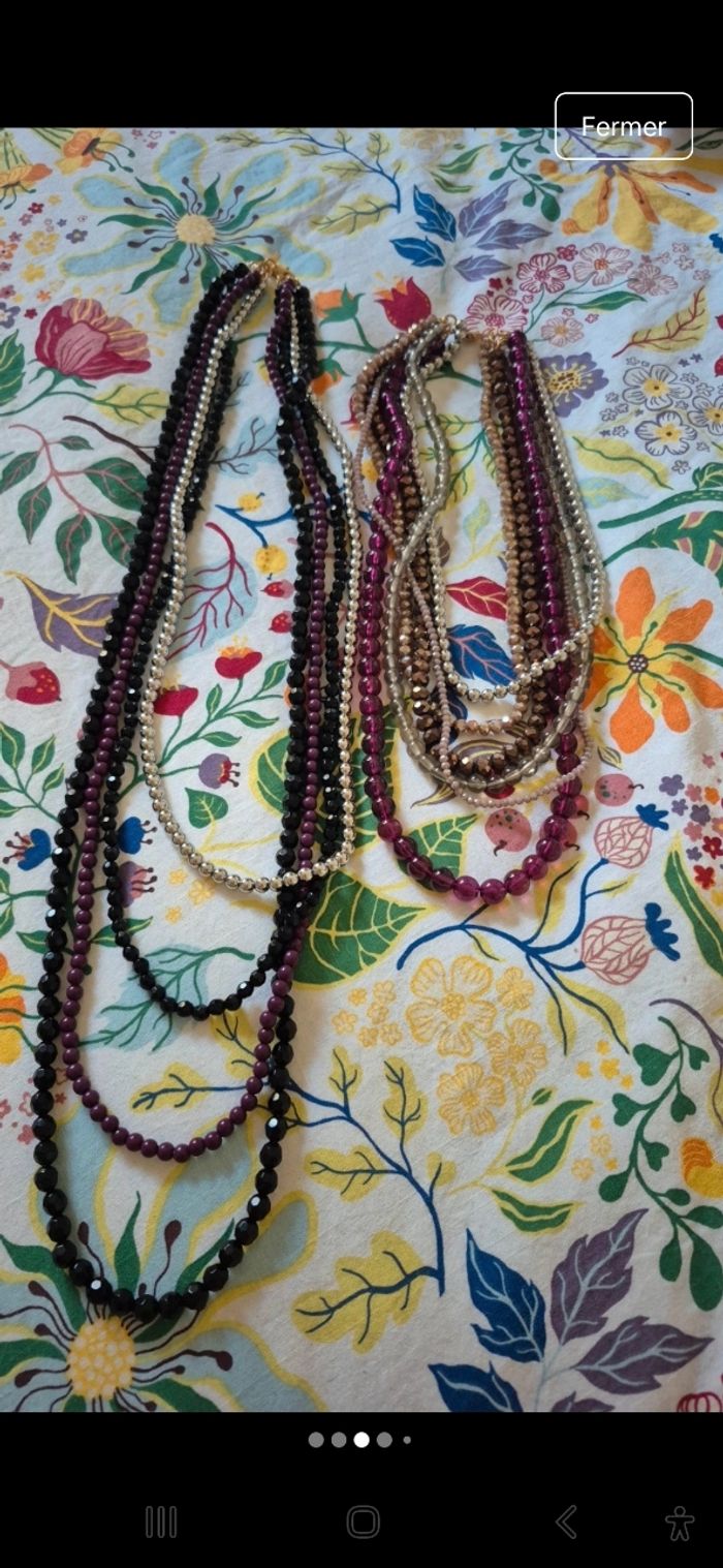 Collier multi rangs - photo numéro 3